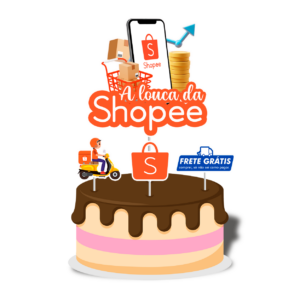 Topo de bolo Padrão - Shopee
