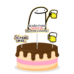 Topo de bolo Padrão - Flork Cerveja
