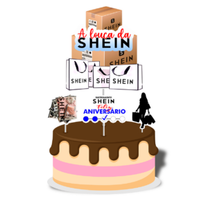 Topo de bolo Padrão - Shein