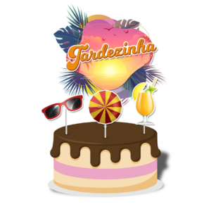 Topo de bolo Padrão - Tardezinha